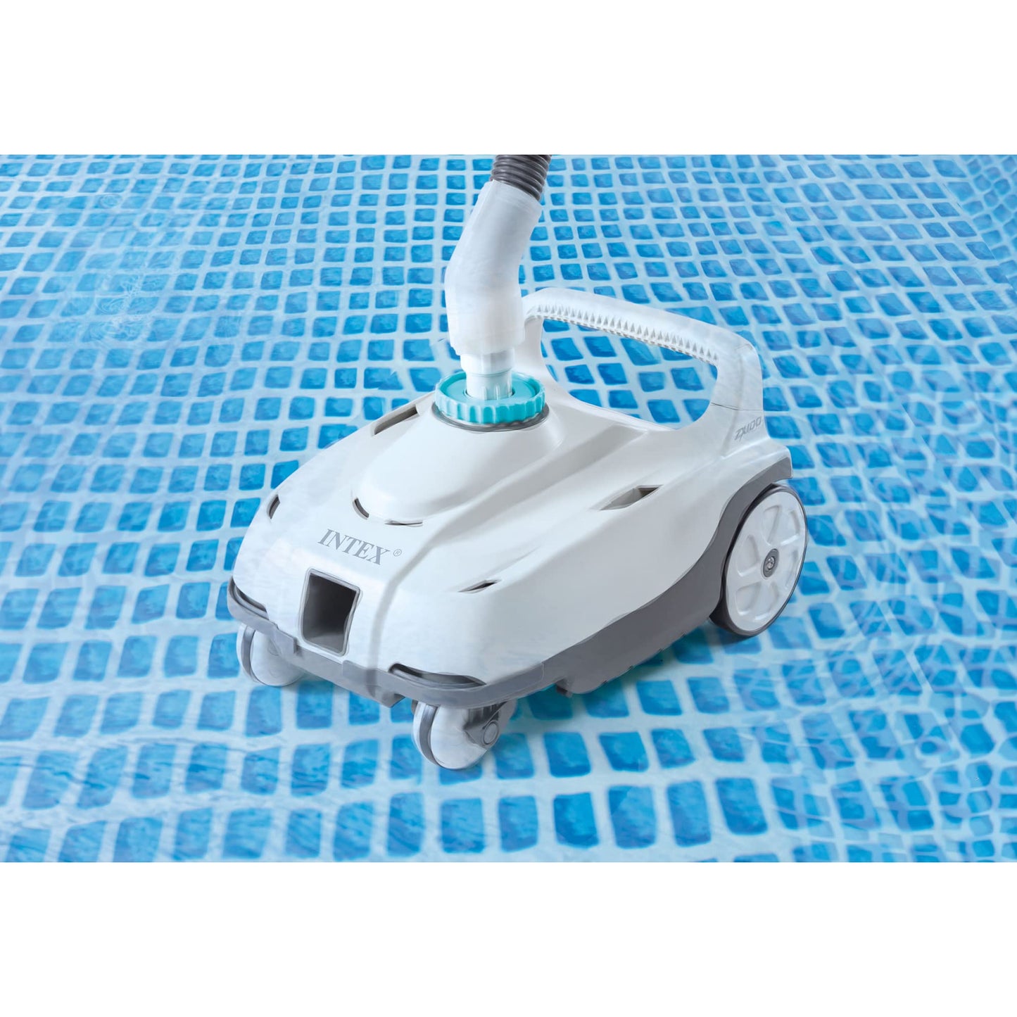 Intex 28001E Above Ground Pool Automatic Pool Cleaner Pressure Side Vacuum Cleaner with 24 Foot 7 Inch Hose Pools Only w/a 1.5 Inch Fitting