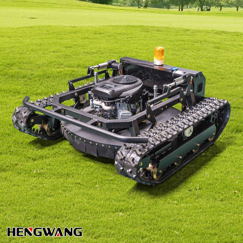 Remote Control Snow Removal and Lawn Mower Electric Start 45°Climbing Crawler Anti-Skid Snow Removal Machine All-Terrain Lawn Mower and Snow Removal Machine (HW-224 Snow)