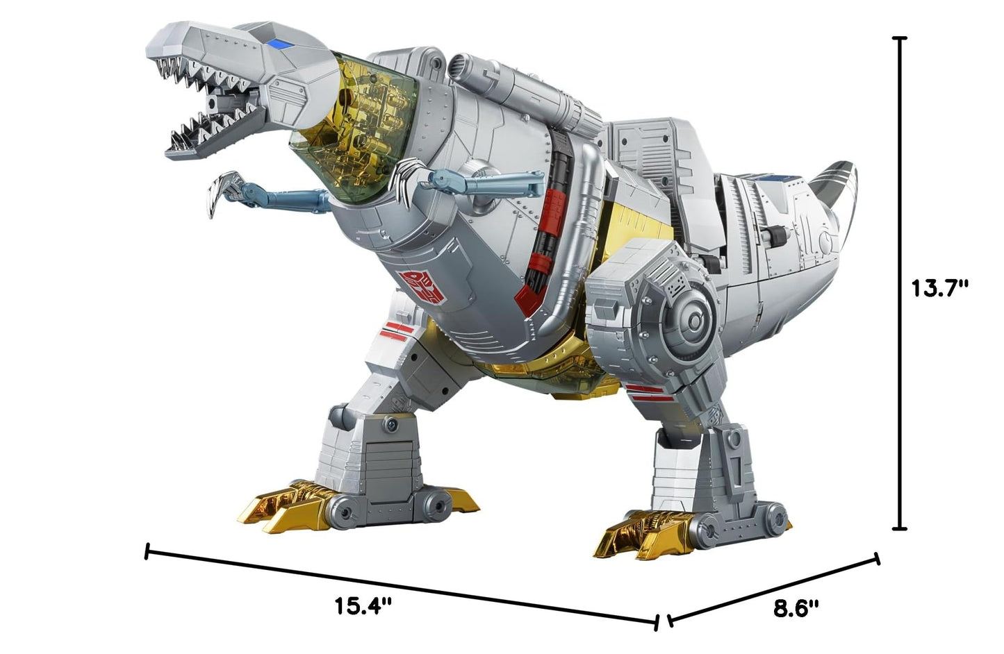 Robosen Transformers Grimlock Flagship Edition - Auto Transforming Robot, Remote App Control, Voice Interaction, Transformer Toys, Limited, 15.4 Inch