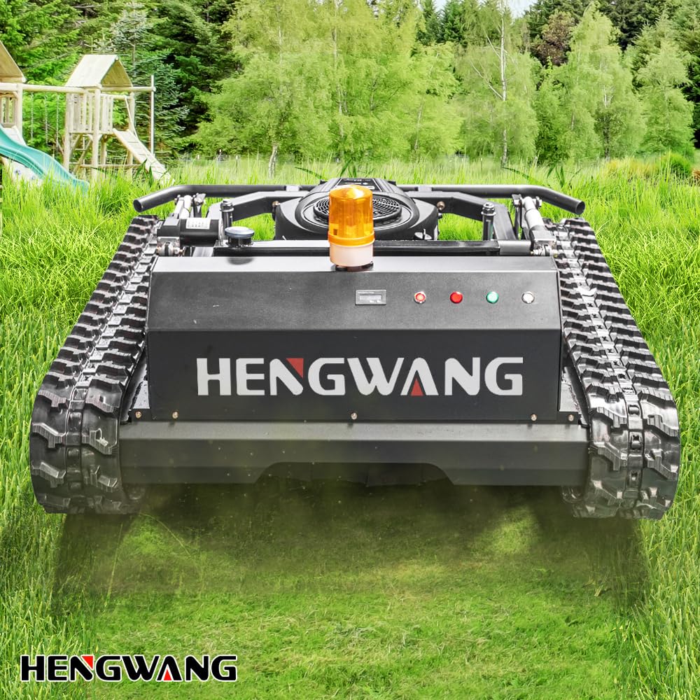 Remote Control Snow Removal and Lawn Mower Electric Start 45°Climbing Crawler Anti-Skid Snow Removal Machine All-Terrain Lawn Mower and Snow Removal Machine (HW-224 Snow)