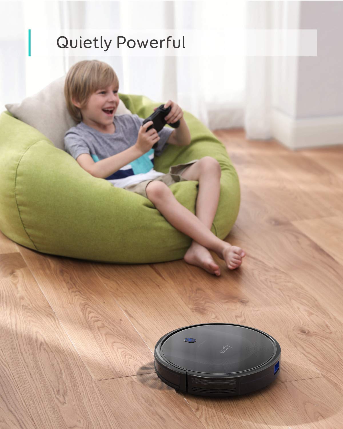 eufy BoostIQ RoboVac 11S MAX, Robot Vacuum Cleaner, Super Thin, Powerful Suction, Quiet, Self-Charging Robotic Vacuum Cleaner, Cleans Hard Floors to Medium-Pile Carpets, Black(Renewed)