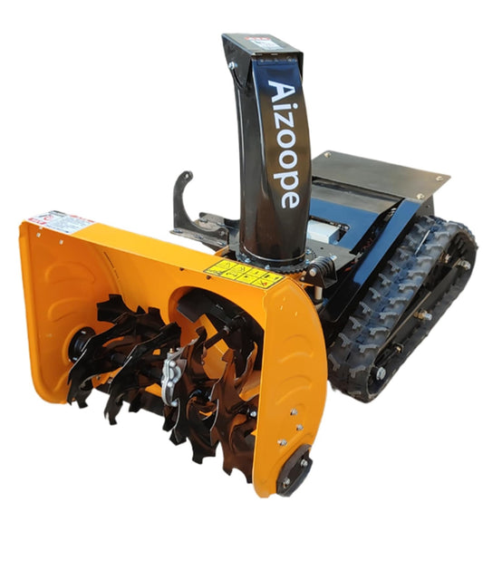 Snow Blowers - Unrivalled Outdoor Companion, Remote Control Intelligent Robot Powerful Electric Start– Robust Crawler Drive Type Snow Remover (Snow_Blower_New Energy)