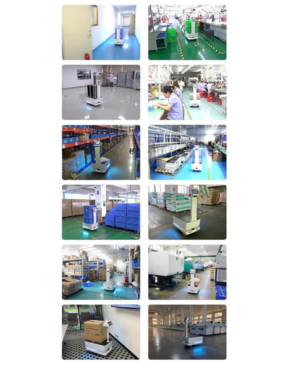 Autonomous Obstacle Avoidance Robot, Trackless Robot, Self-Driving Robot, Factory Transport Robot, Intelligent Delivery Robot, with LCD Display, Small Loading & Unloading Scale