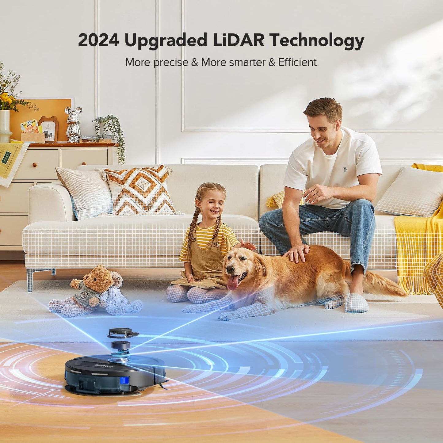 BPMIO Robot Vacuum and Mop Combo, 5500Pa Suction Power, LiDAR Smart Navigation, 120-Min Runtime, App & Alexa Control, Customizable Cleaning, Perfect for Pet Hair, Carpets, and Hard Floors