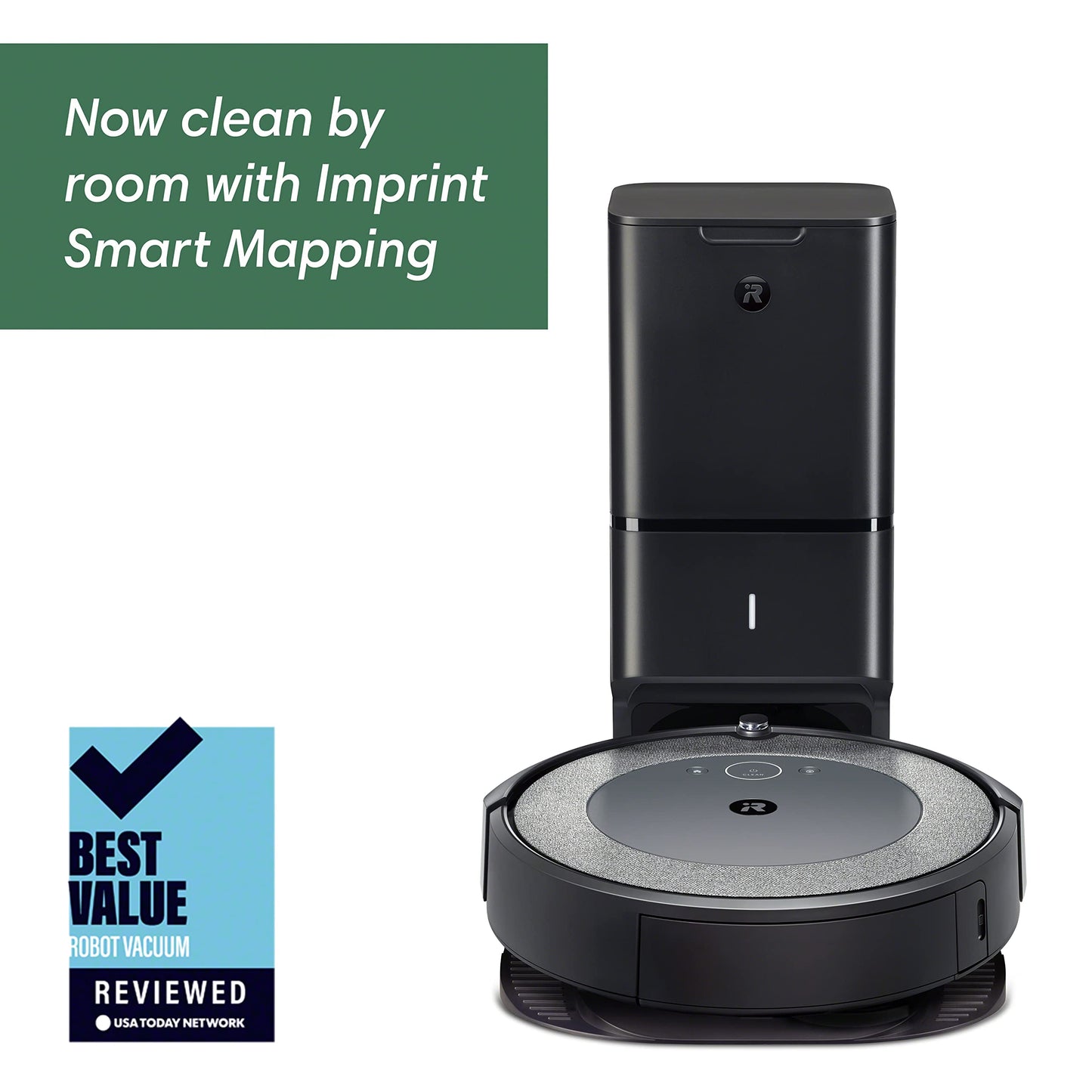 iRobot Roomba Combo i5+ Self-Emptying Robot Vacuum and Mop, Clean by Room with Smart Mapping, Empties Itself for Up to 60 Days, Works with Alexa, Personalized Cleaning OS