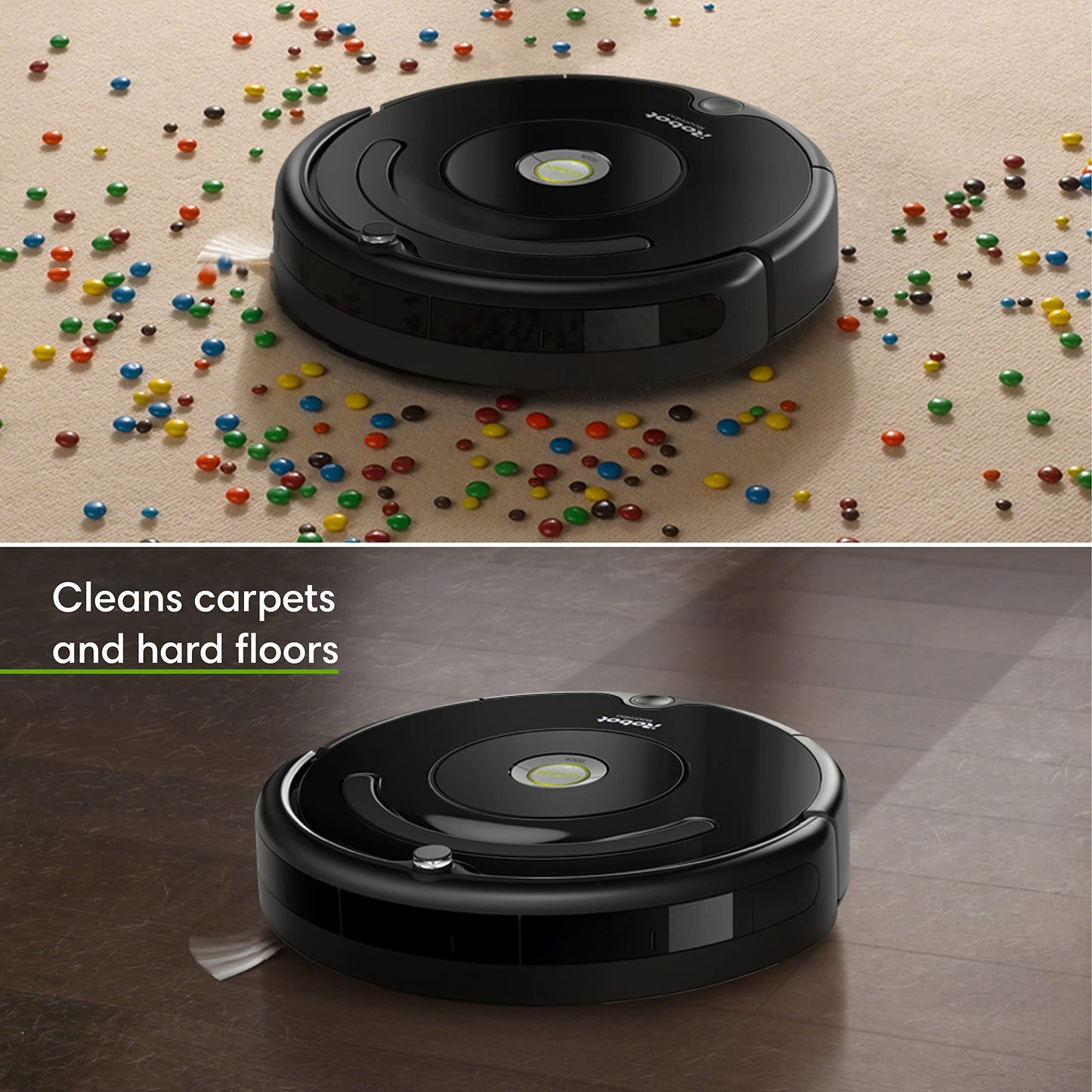 iRobot Roomba Vac Robot Vacuum (Q0120) - Easy to use, Power-Lifting Suction, Multi-Surface Cleaning, Smart Navigation Cleans in Neat Rows, Self-Charging, Alexa