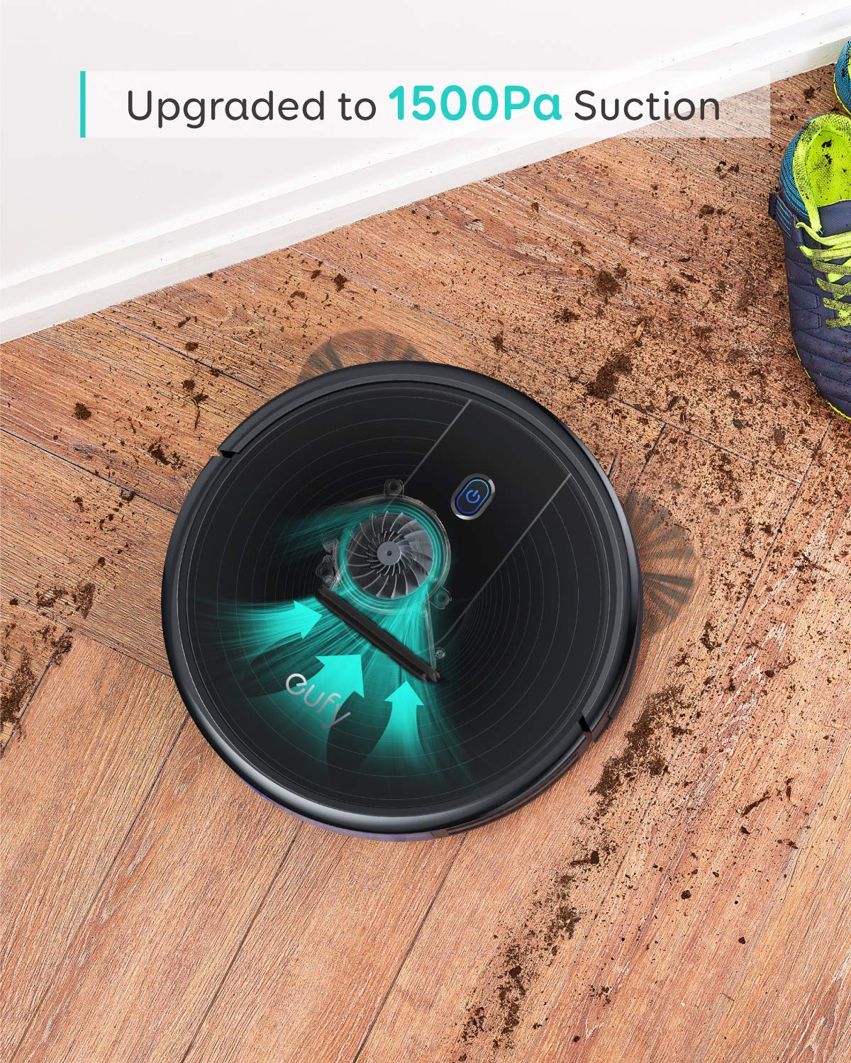 eufy L60 Robot Vacuum, Ultra Strong 5,000 Pa Suction, iPath Laser Navigation, for Deep Floor Cleaning, Ideal for Hair, Hard Floors