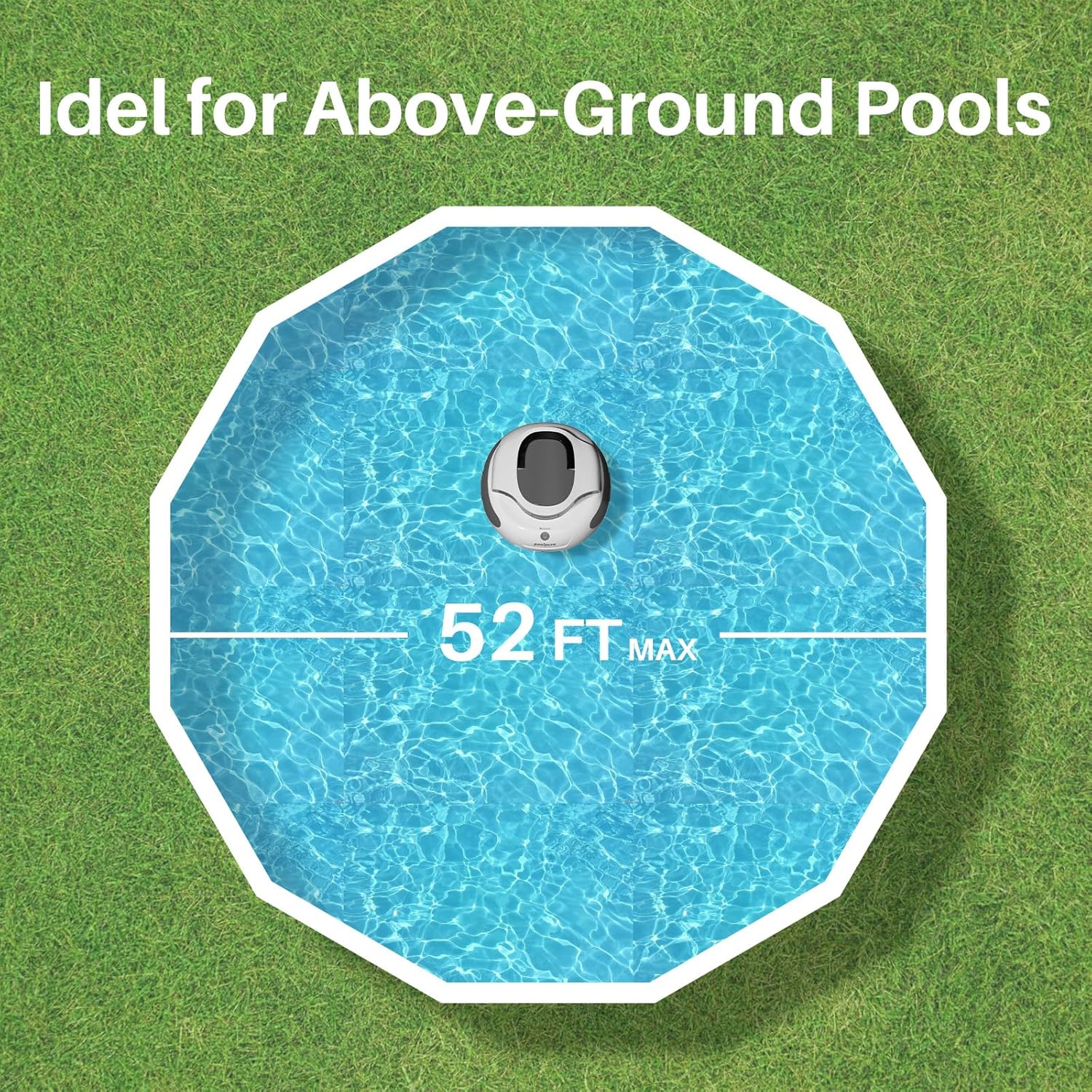 Aquaguard SE Cordless Robotic Pool Cleaner with 5000mah Large Battery, Special Waterproof Design, Automatic Vacuum for Above-Ground Pools and In-Ground Pool