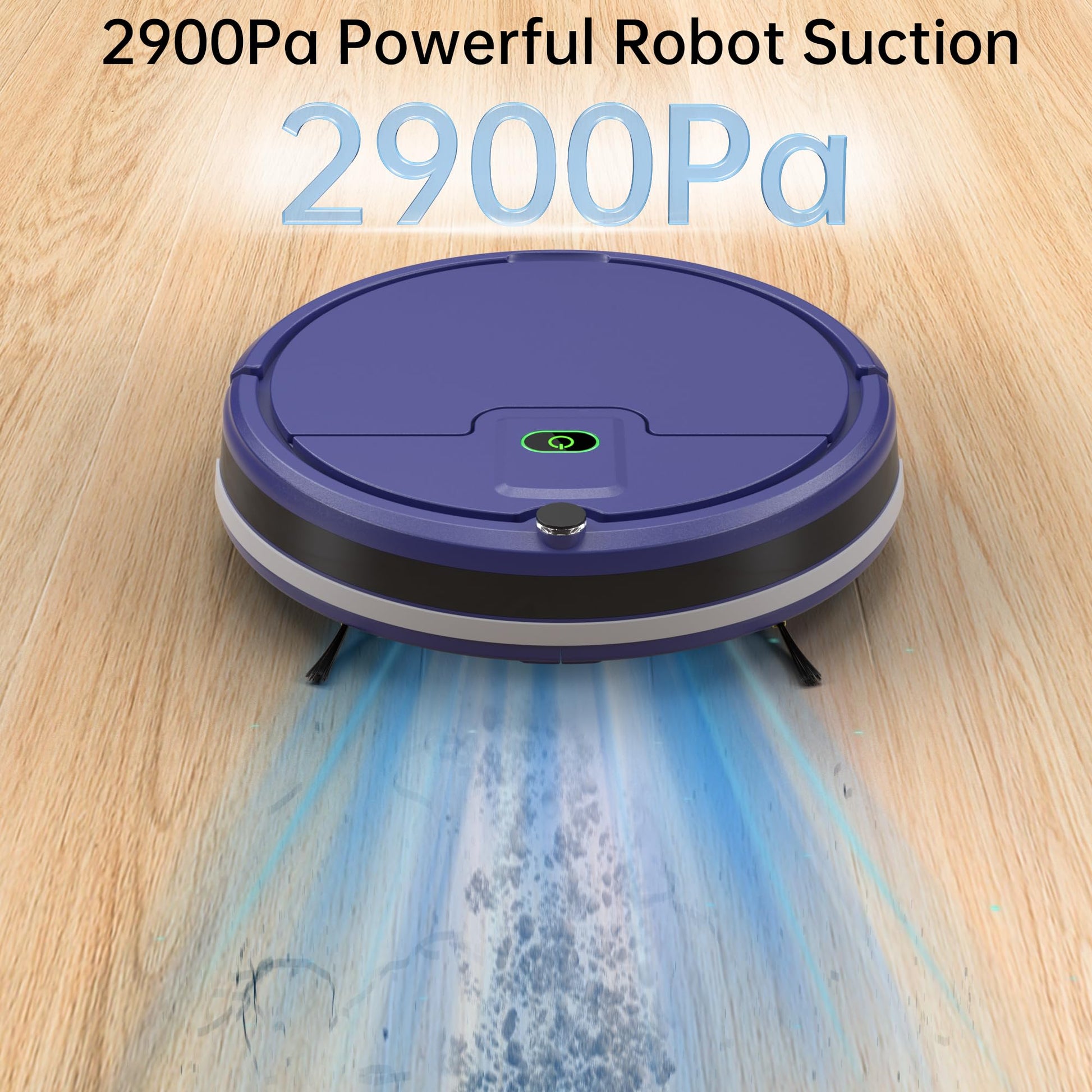 Robot Vacuum Cleaner, Tangle-Free 2900Suction Robot Vacuum,Slim, Automatic Self-Charging Robotic Vacuum Cleaner, Ideal for Pet Hair,Hard Floor and Low Pile Carpet