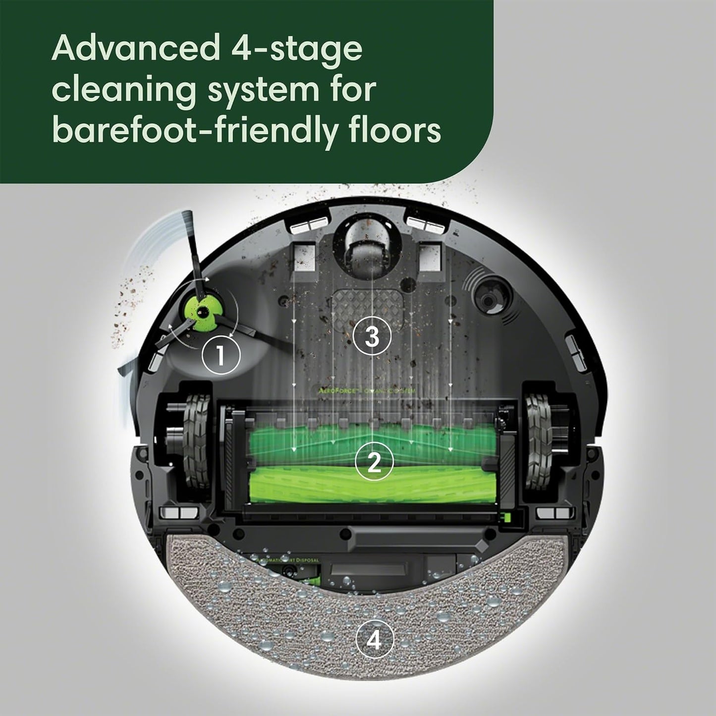 iRobot Roomba Combo 10 Max Robot Vacuum and Mop + AutoWash Dock (x0850) - Multi-Functional Base, Refills Bin, Washes & Dries It's Mop Pad, Self-Emptying, Auto-Retract Mop Pad, Avoids Obstacles