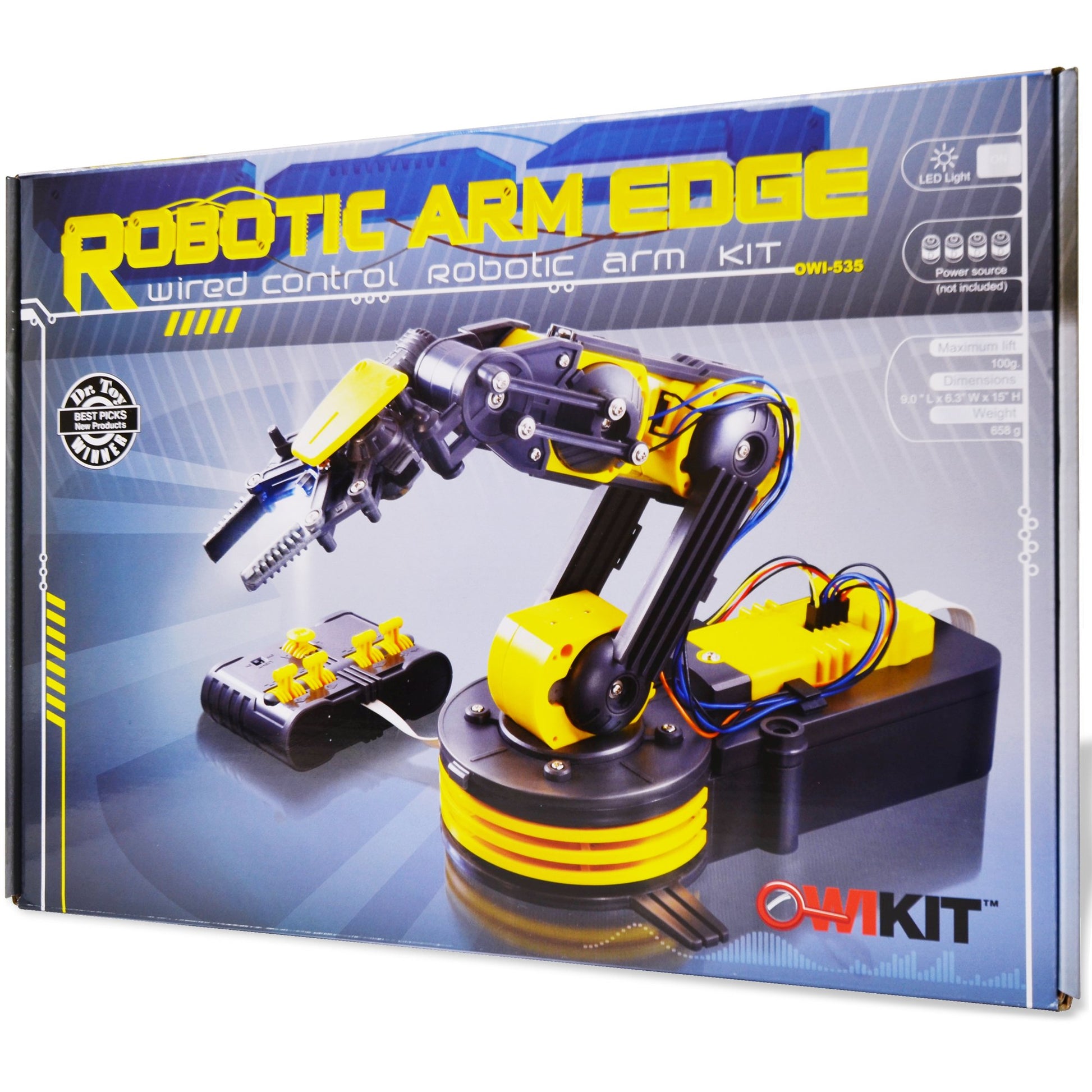 Robotic Arm Edge | No Soldering Required | Extensive Range of Motion on All Pivot Points