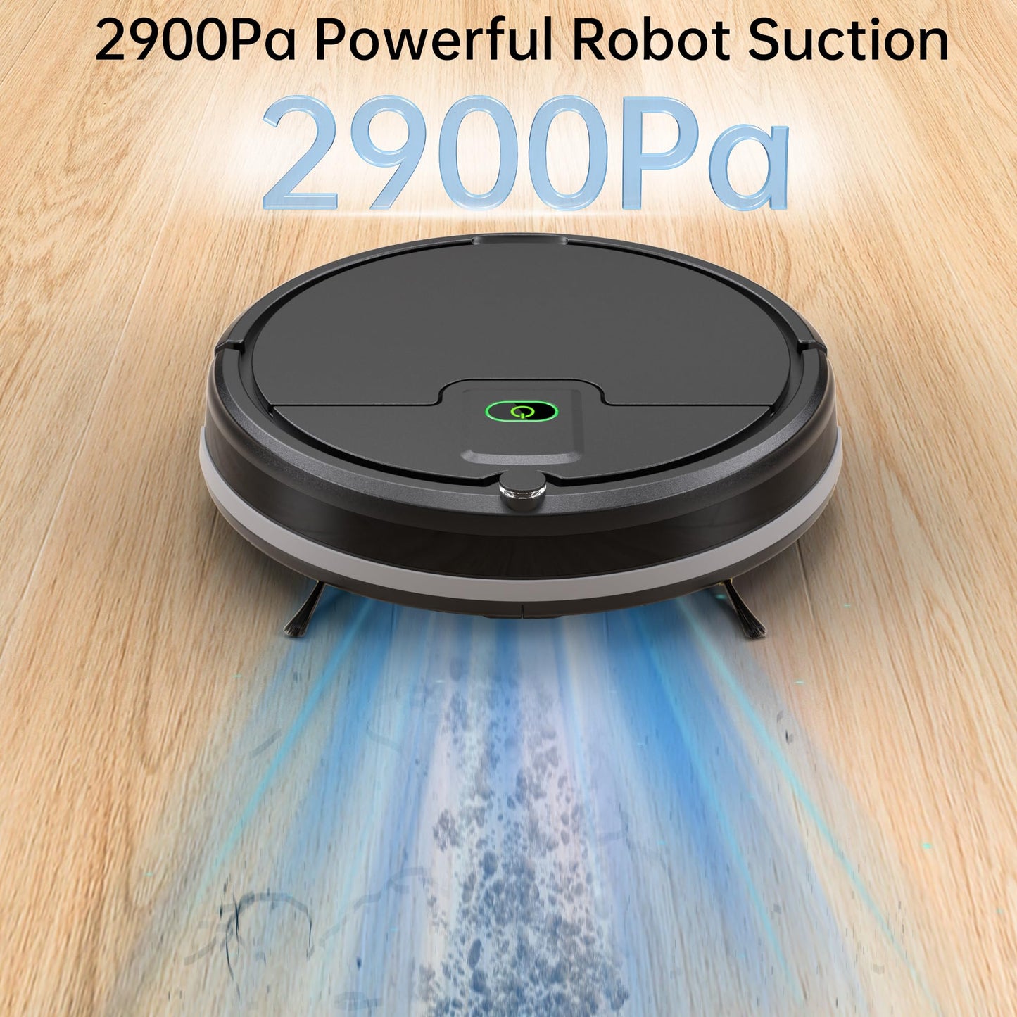 Robot Vacuum Cleaner, Tangle-Free 2900Suction Robot Vacuum,Slim, Automatic Self-Charging Robotic Vacuum Cleaner, Ideal for Pet Hair,Hard Floor and Low Pile Carpet