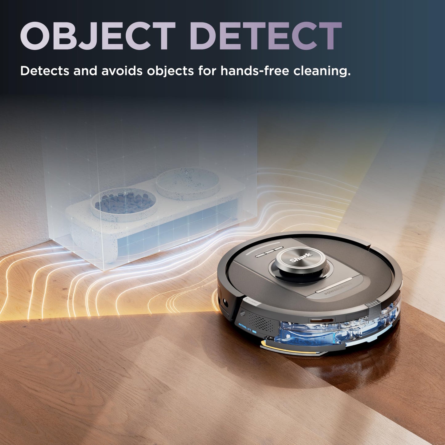 Shark Robot Vacuum & Mop Combo, PowerDetect NeverTouch, Self-Emptying & Self-Refilling, 60-Day Debris Capacity, 30-Day Refill Tank, Pad Dry, 5 Intelligent PowerDetect Cleaning Technologies, RV2820YE