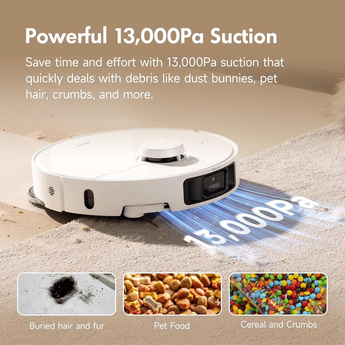 MOVA P10 Pro Ultra Robot Vacuum and Main Brush