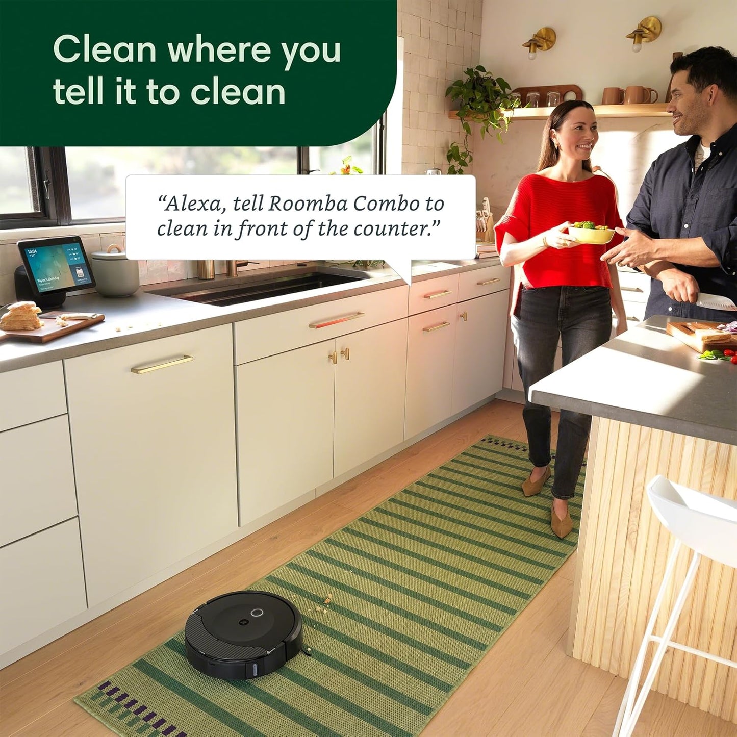 iRobot Roomba Combo 10 Max Robot Vacuum and Mop + AutoWash Dock (x0850) - Multi-Functional Base, Refills Bin, Washes & Dries It's Mop Pad, Self-Emptying, Auto-Retract Mop Pad, Avoids Obstacles