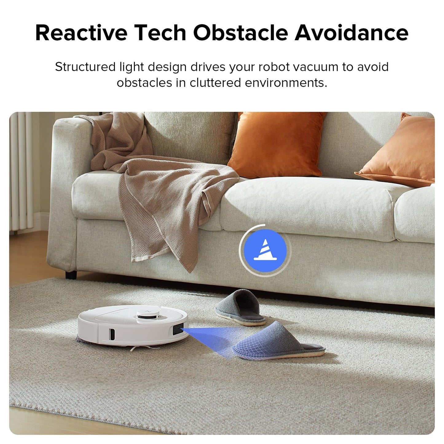 roborock Qrevo Plus Robot Vacuum and Mop with FlexiArm Design Edge Mopping, Self-Emptying, 10 mm Liftable Mops, Auto Mop Washing & Drying, Reactive Tech Obstacle Avoidance, 7,000 Pa Suction, Black