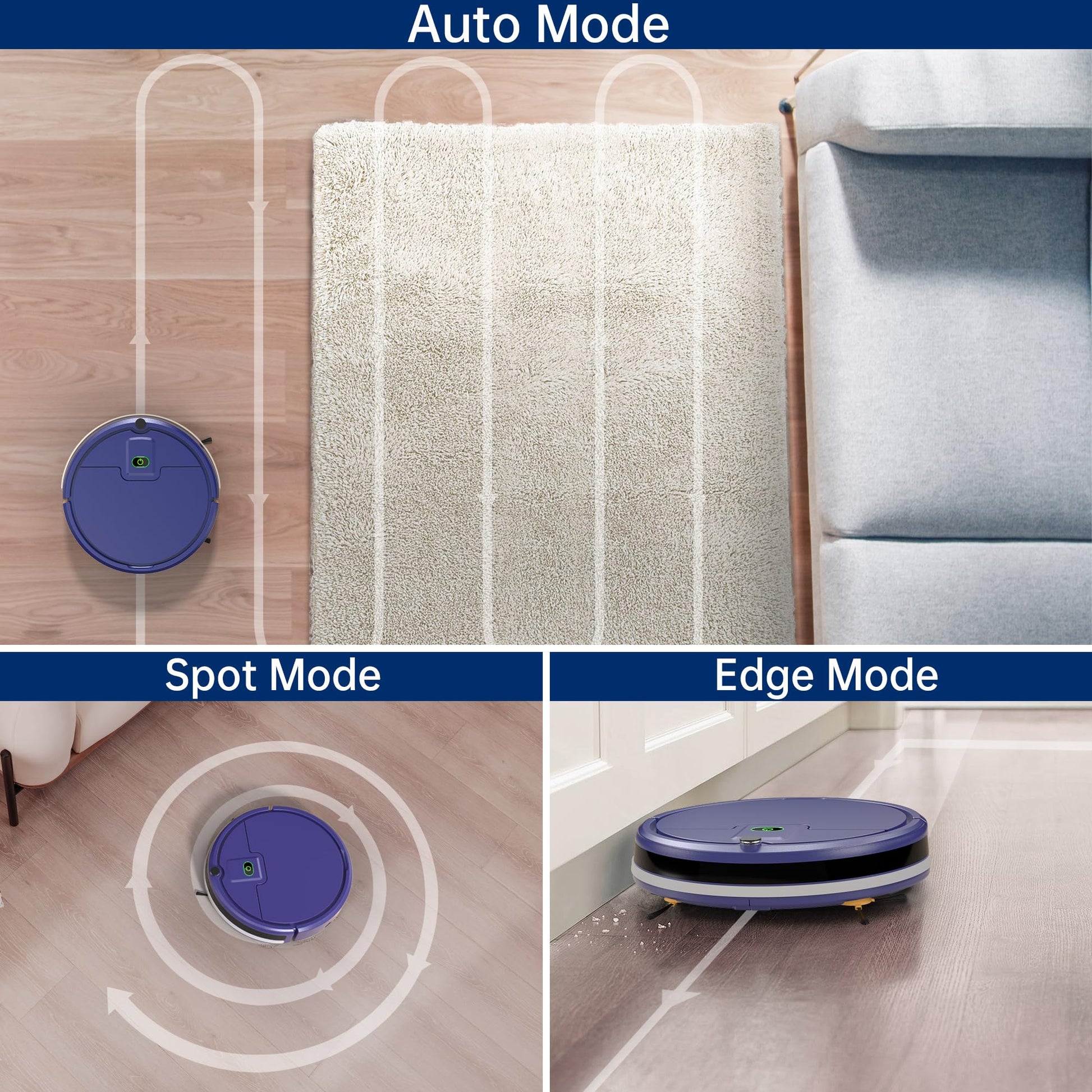 Robot Vacuum Cleaner, Tangle-Free 2900Suction Robot Vacuum,Slim, Automatic Self-Charging Robotic Vacuum Cleaner, Ideal for Pet Hair,Hard Floor and Low Pile Carpet