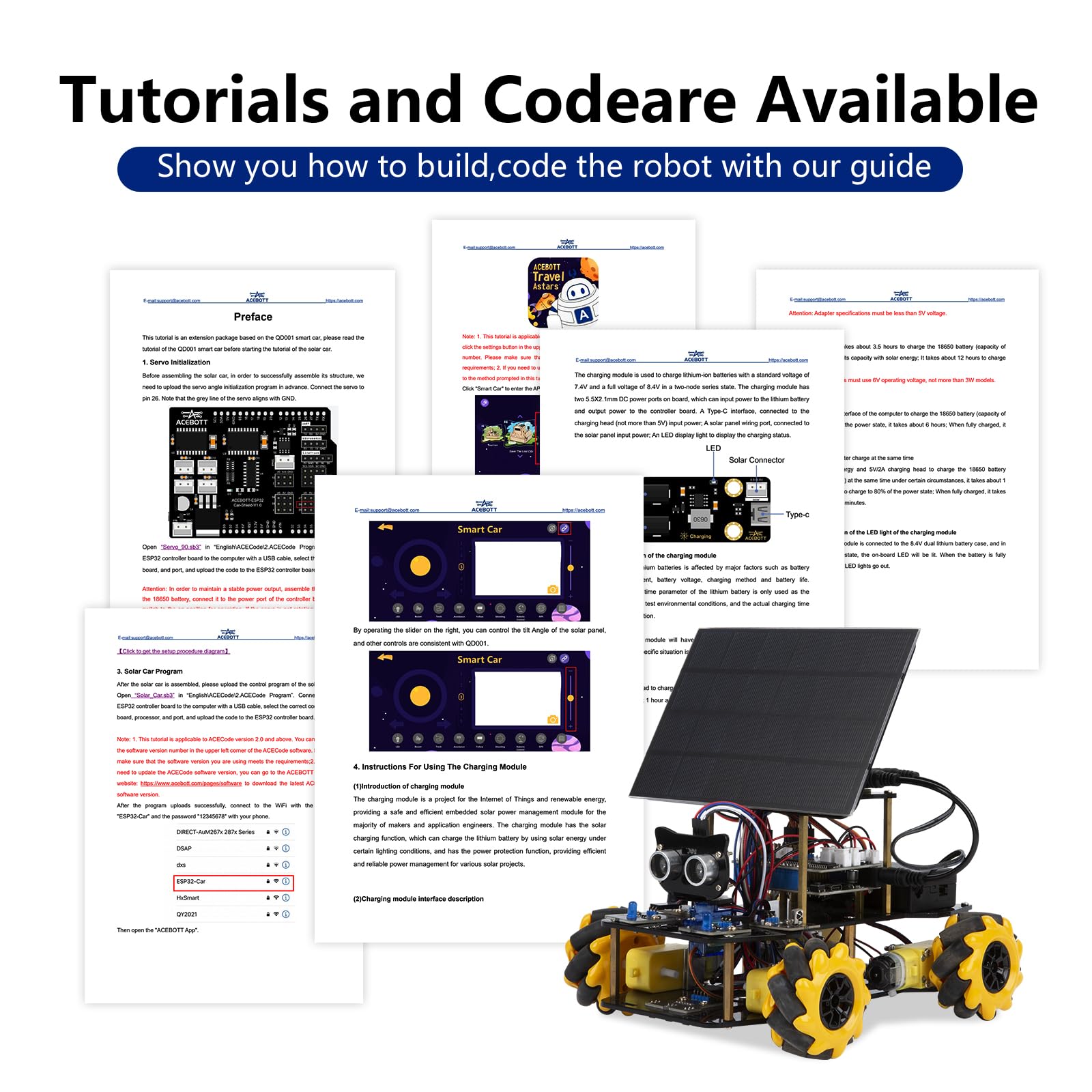 Smart Robot Solar Energy Car Kit, 4WD Remote Control Car Compatible with Arduino IDE, Electronic Programming Project/STEM Education/Science Coding Kit for 12+ Teens Birthday Unique Gifts