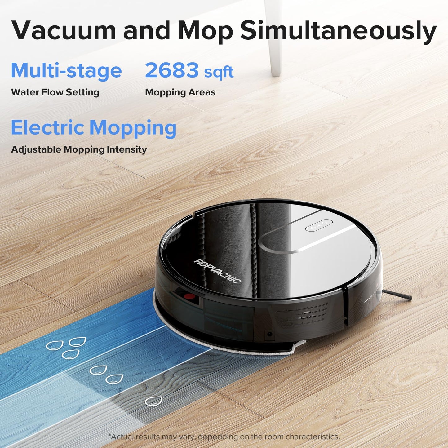 Robot Vacuum Cleaner Robot Vacuum and Mop Combo with 4000Pa Suction, Personalized Cleaning Adjustments, Self-Charging Robotic Vacuum Cleaner, Advanced Obstacle Avoidance