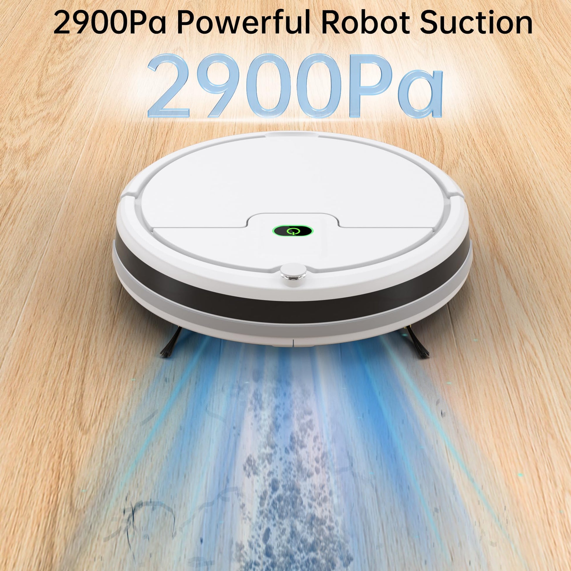 Robot Vacuum Cleaner, Tangle-Free 2900Suction Robot Vacuum,Slim, Automatic Self-Charging Robotic Vacuum Cleaner, Ideal for Pet Hair,Hard Floor and Low Pile Carpet