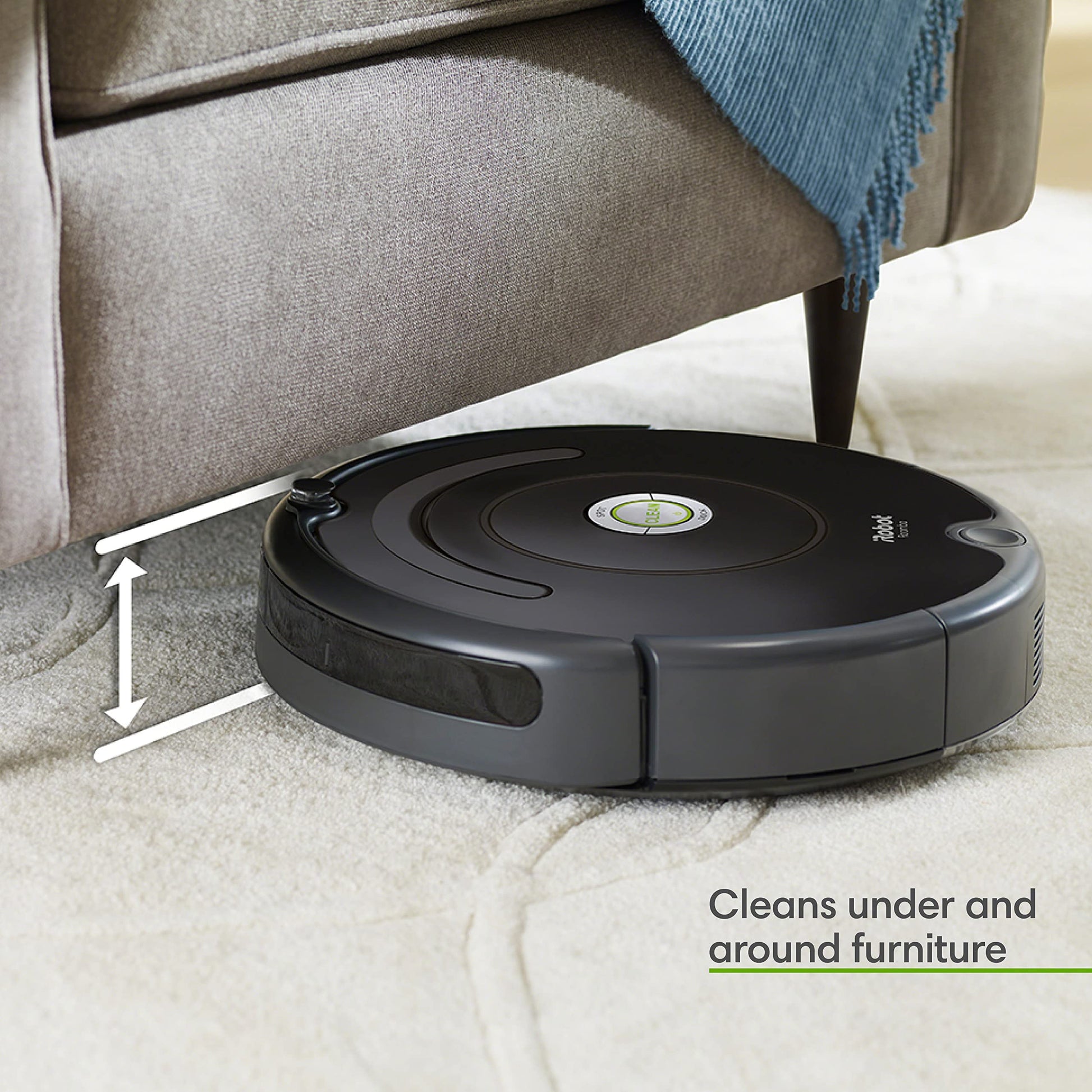 iRobot Roomba Vac Robot Vacuum (Q0120) - Easy to use, Power-Lifting Suction, Multi-Surface Cleaning, Smart Navigation Cleans in Neat Rows, Self-Charging, Alexa