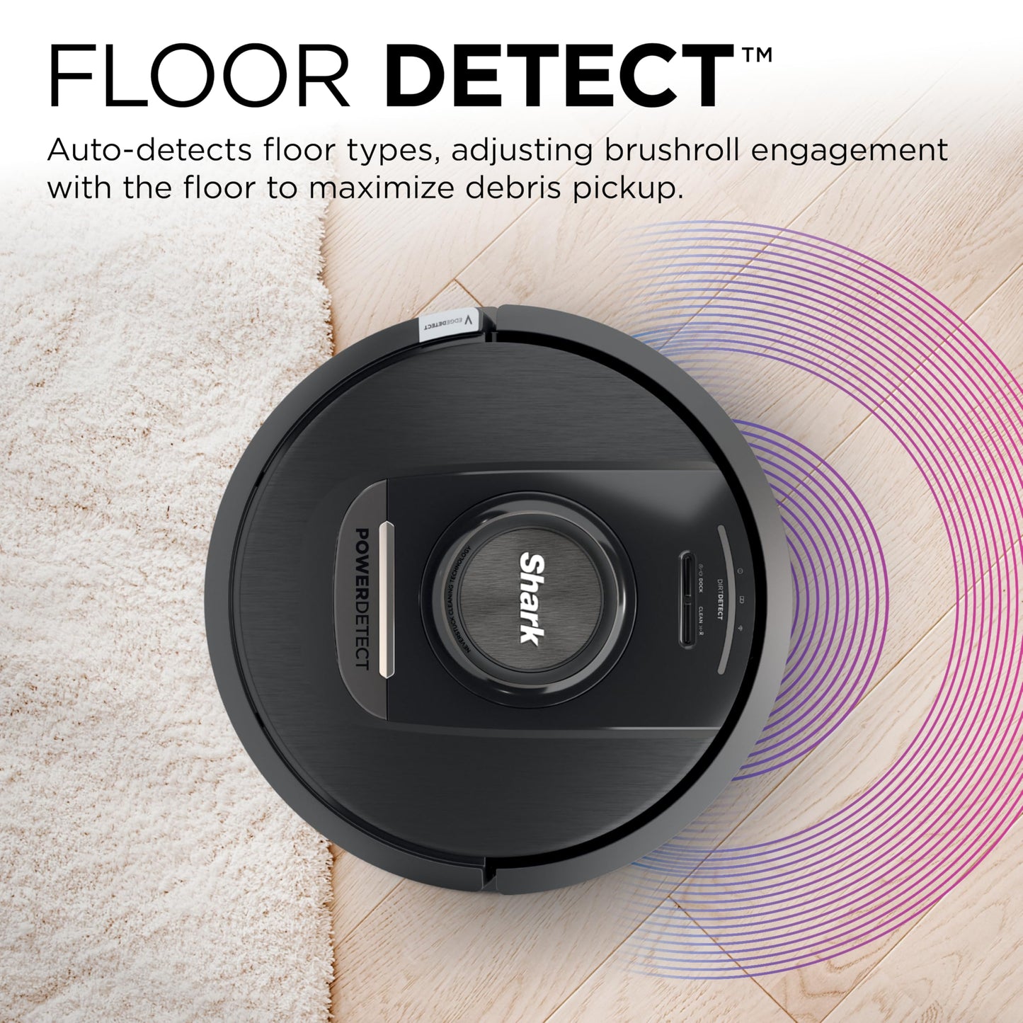 Shark AV2310AE Matrix Self-Emptying Robot Vacuum with No Spots Missed on Carpets and Hard Floors, Precision Home Mapping, Perfect for Pet Hair, Bagless, 45-Day Capacity Base, Wi-Fi Black/Brass