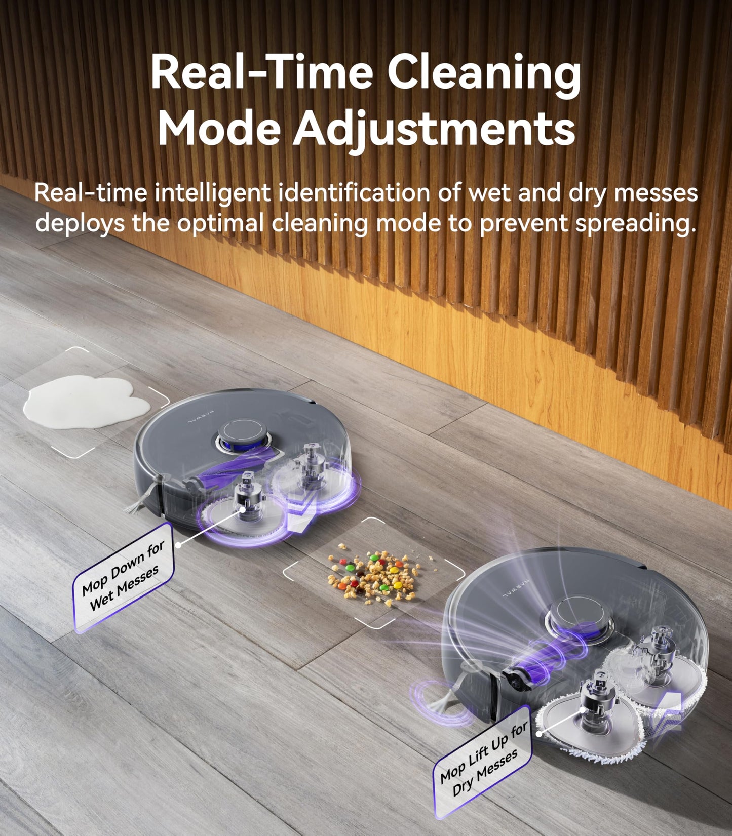 NARWAL Freo Z Ultra Robot Vacuum and Mop Combo, Dual RGB Cameras and Chips, AI Avoidance, 12000Pa Suction, Real-Time Decisions, Adaptive Hot-Water Self Wash & Self Emptying, Pet Hair, Quiet, White