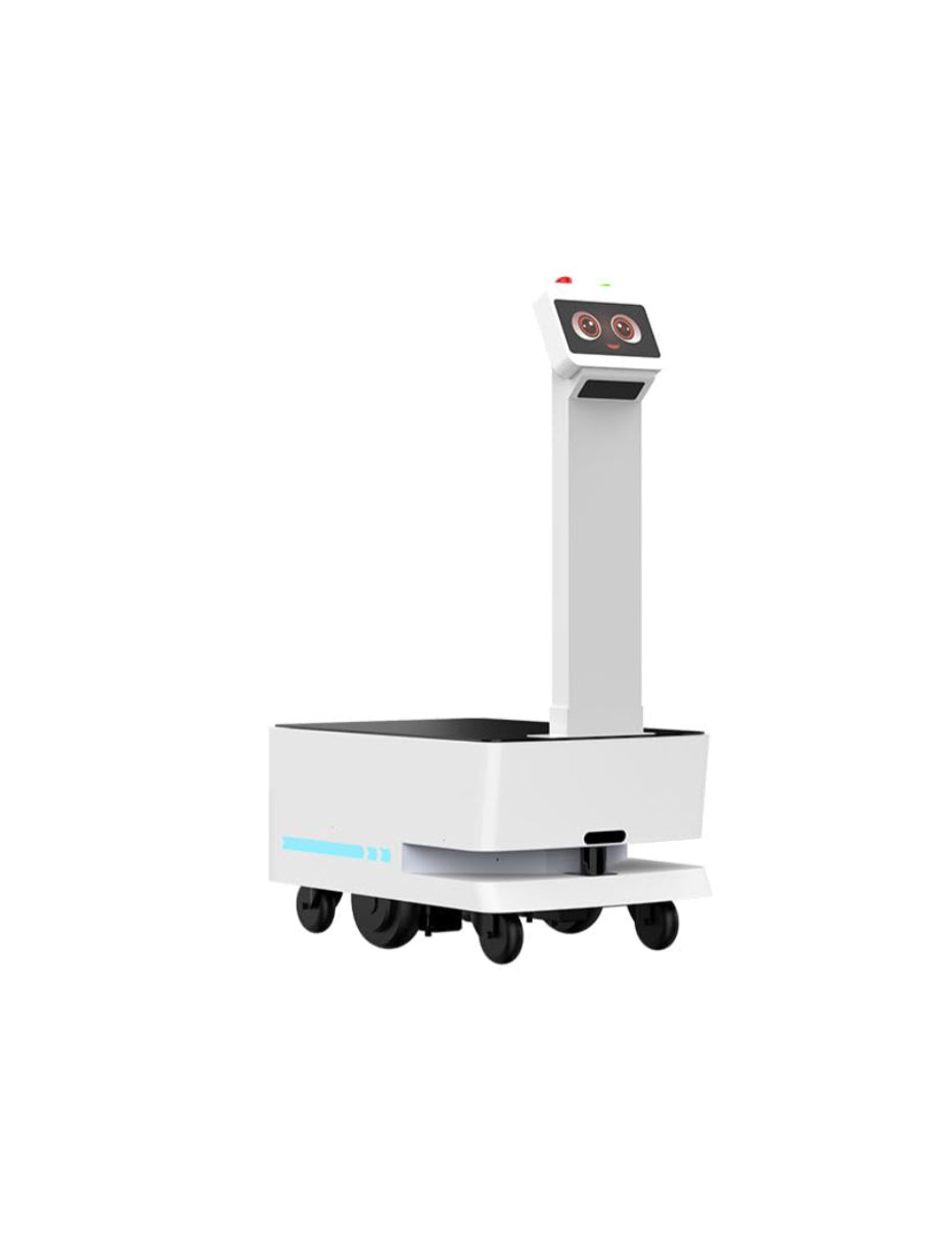 Autonomous Obstacle Avoidance Robot, Trackless Robot, Self-Driving Robot, Factory Transport Robot, Intelligent Delivery Robot, with LCD Display, Small Loading & Unloading Scale