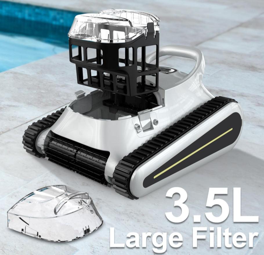 Pool Vacuum for Above Ground Pool, Seauto Cordless Robotic Pool Cleaner, 150-Min Runtime, LED Indicator, Self-Parking, Automatic Above Ground Pool Vacuum for Inground Pools Up to 2,000 sq. ft. Visit the Seauto Store