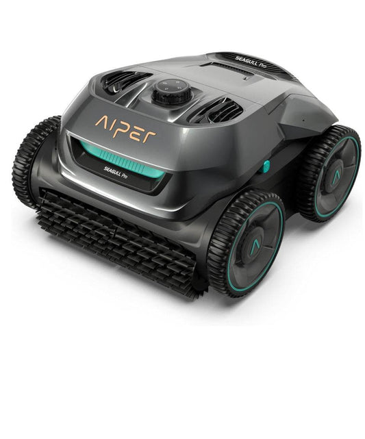 AIPER Seagull Pro Cordless Robotic Pool Cleaner, WavePath Navigation, Wall-Climbing, Quad-Motor, 150 mins Runtime for Inground Pools up to 1,600 sq.ft