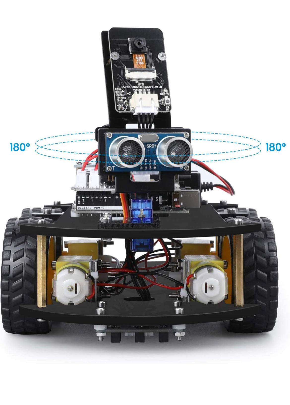 ELEGOO UNO R3 Smart Robot Car Kit V4 for Arduino Robotics for Kids Ages 8-12 12-16 STEM Science Kits