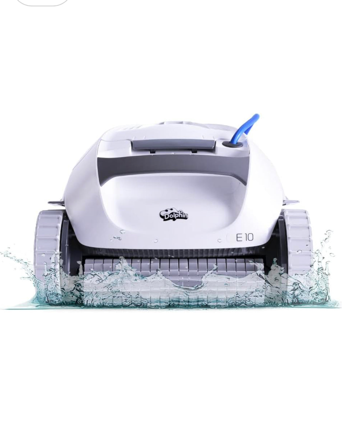 Dolphin (2025 Model) E10 Automatic Robotic Pool Vacuum Cleaner, Active Scrubber Brush, Top Load Filters Access, Ideal for Above-Ground Pools up to 30 FT in Length