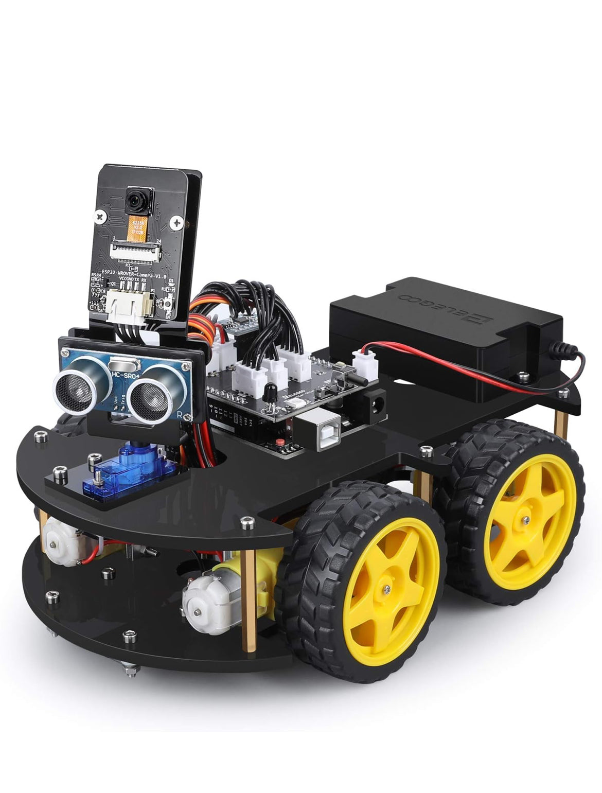 ELEGOO UNO R3 Smart Robot Car Kit V4 for Arduino Robotics for Kids Ages 8-12 12-16 STEM Science Kits