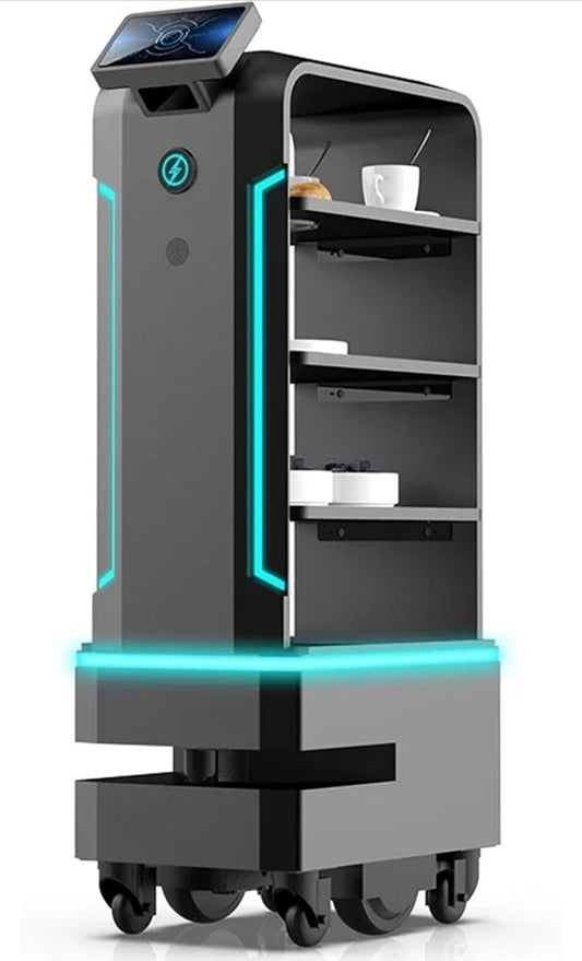 Food Delivery Robot Autonomous Delivery Robots with Autonomous Elevator Call/Door Control, Automatic Return to Charge, for Restaurant Hote Coffee Shop Hotel