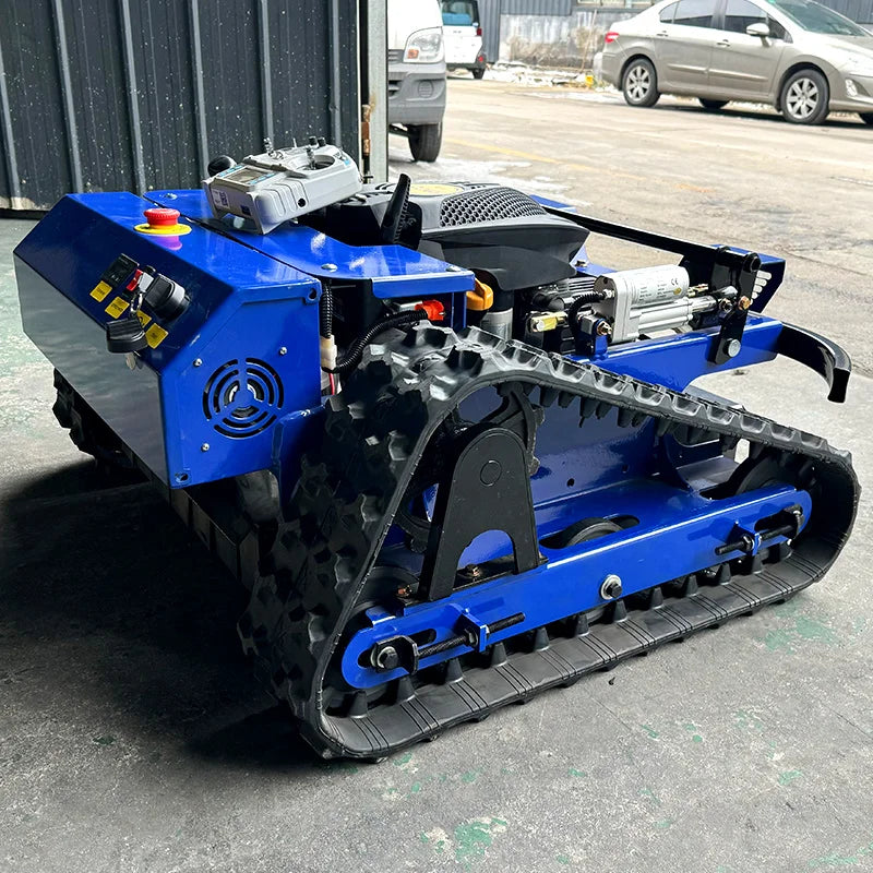 Customized CE EPA Approved All Terrain RC Grass Cutter Agriculture Rubber Tracks Remote Control Robot Lawn Mower