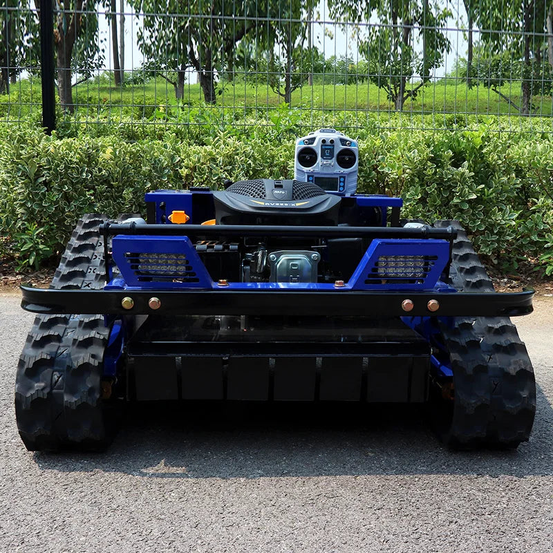 Customized Remote Control Lawn Mower Rc Crawler 7.5HP Slope Mowing Machine Tracked Radio Controlled Grass Cutter Robotic Mowers