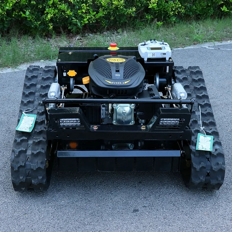 Customized Remote Control Lawn Mower Rc Crawler 7.5HP Slope Mowing Machine Tracked Radio Controlled Grass Cutter Robotic Mowers AWY-550 CHINA