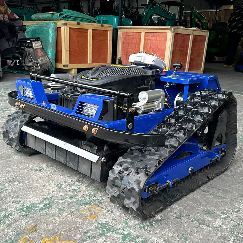 Customized CE EPA Approved All Terrain RC Grass Cutter Agriculture Rubber Tracks Remote Control Robot Lawn Mower