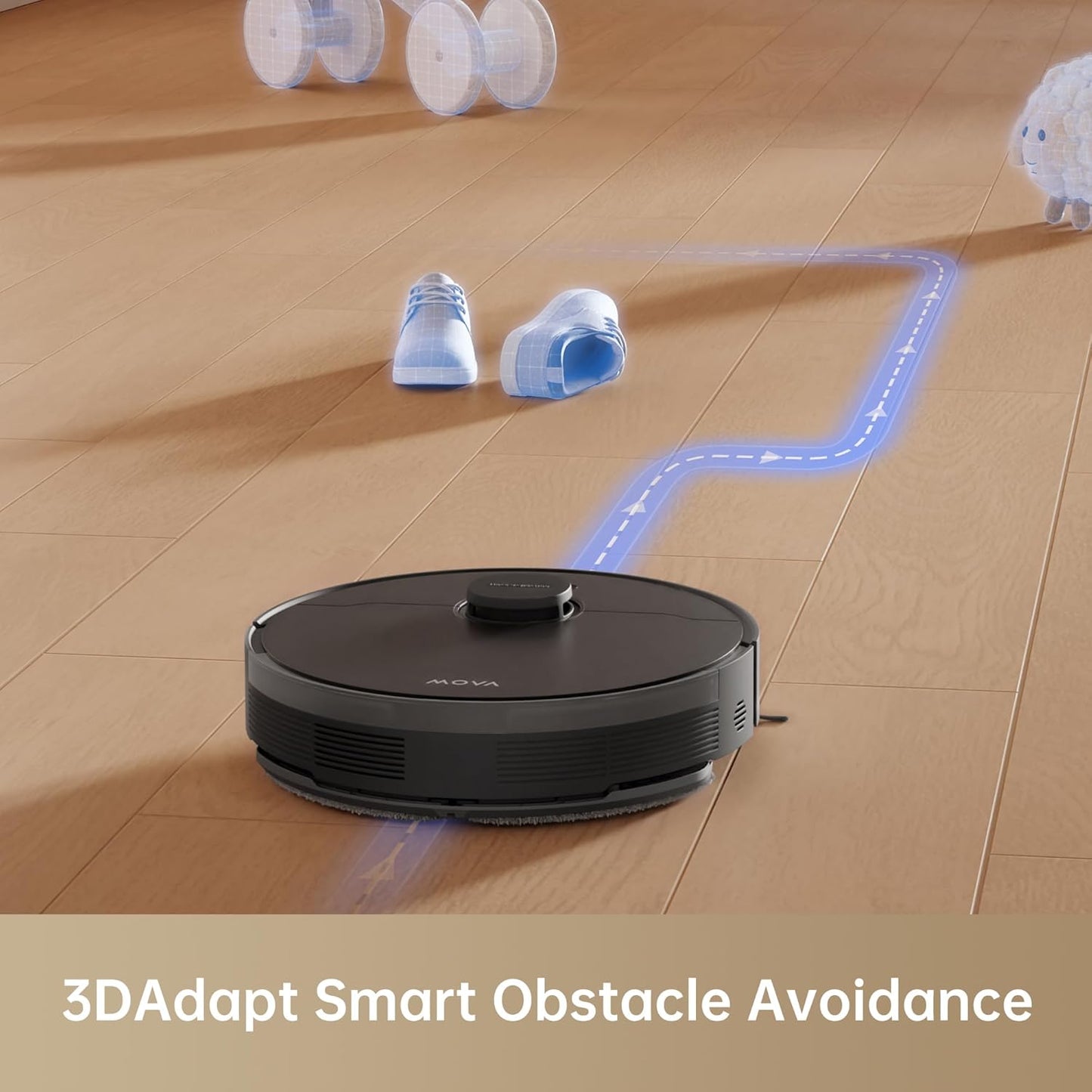 Mova S10 Robot Vacuum Cleaner with 7000Pa Suction 260 Mins Run Time Liftable Brush Self-Charging Robotic Vacuum Cleaner